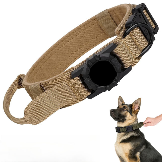 Collar Táctico para Perros con Soporte AirTag