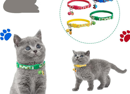 Collar para Gato con Cascabel 🐱🔔 | Ajustable y Colorido