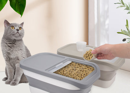 Contenedor Plegable Hermético para Alimento de Mascotas – 15L