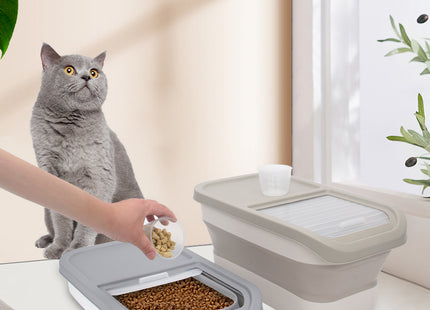 Contenedor Plegable Hermético para Alimento de Mascotas – 15L