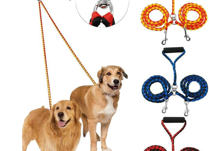 Correa Doble para Perros 2 en 1 – Nylon Reforzado 🐕🐕