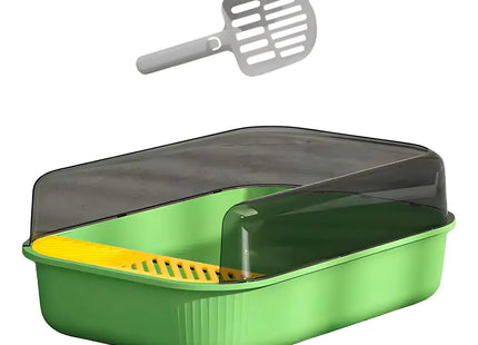 Arenero Semicerrado Grande Para Gato + Palita