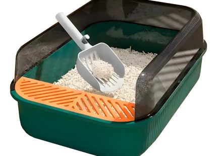 Arenero Semicerrado Grande Para Gato + Palita
