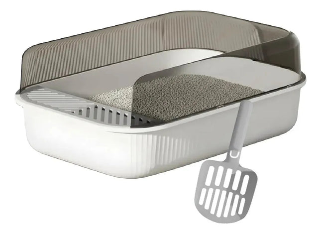 Arenero Semicerrado Grande Para Gato + Palita
