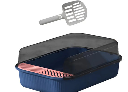 Arenero Semicerrado Grande Para Gato + Palita