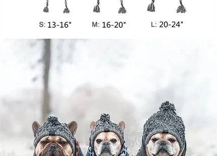 Gorro de Invierno para Perros 🐶🧶 | Tejido, Abrigado y Ajustable