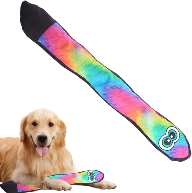 Juguete para Perros Serpiente Arcoíris 🐶🌈 | Con Sonido y Súper Divertido