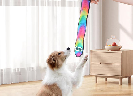 Juguete para Perros Serpiente Arcoíris 🐶🌈 | Con Sonido y Súper Divertido