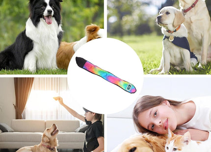Juguete para Perros Serpiente Arcoíris 🐶🌈 | Con Sonido y Súper Divertido