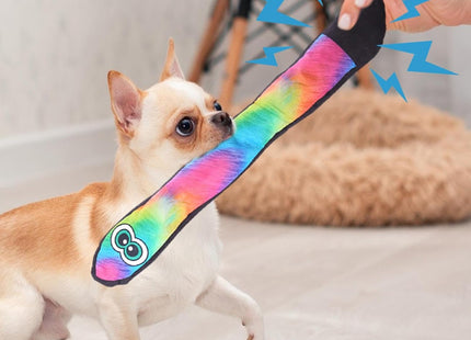 Juguete para Perros Serpiente Arcoíris 🐶🌈 | Con Sonido y Súper Divertido