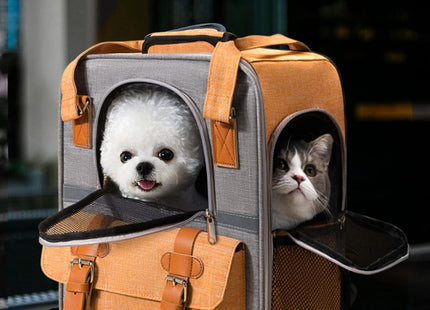 Mochila Transportadora para Mascotas – Cómoda, Segura y Transpirable