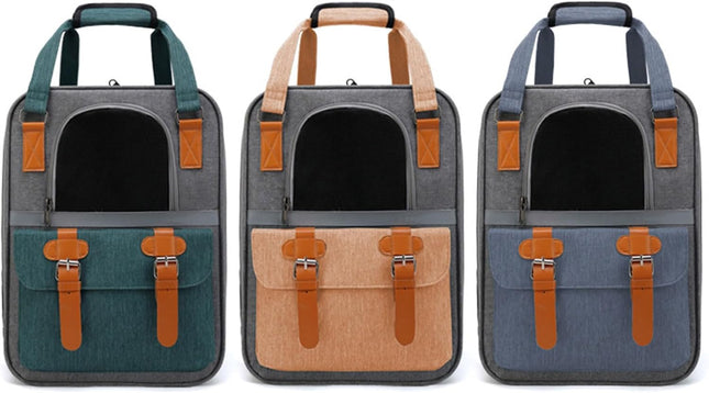 Mochila Transportadora para Mascotas – Cómoda, Segura y Transpirable