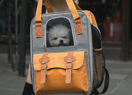 Mochila Transportadora para Mascotas – Cómoda, Segura y Transpirable