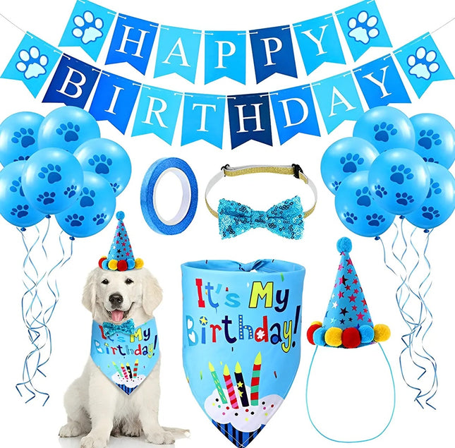 Kit de Cumpleaños para Perros 🎉🐶 | Decoración Completa para Festejar