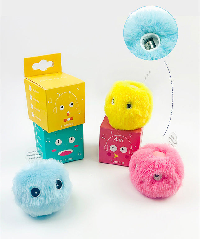 Bola de Felpa Con Sonido Interactiva para Gatos