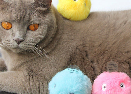 Bola de Felpa Con Sonido Interactiva para Gatos