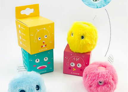 Bola de Felpa Con Sonido Interactiva para Gatos