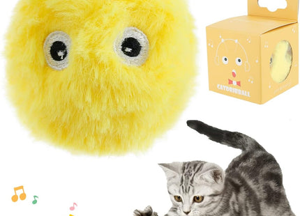 Bola de Felpa Con Sonido Interactiva para Gatos