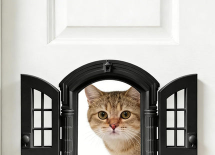 Puerta Interior Decorativa para Gatos 🐱🚪