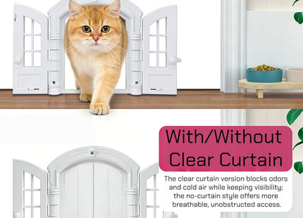 Puerta Interior Decorativa para Gatos 🐱🚪