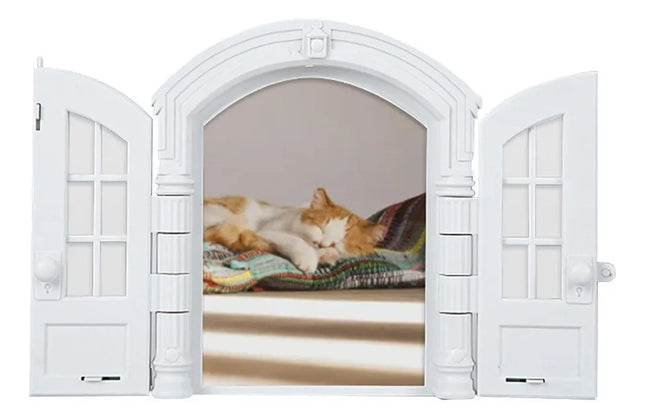 Puerta Interior Decorativa para Gatos 🐱🚪