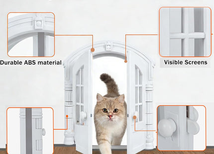 Puerta Interior Decorativa para Gatos 🐱🚪