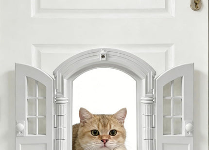 Puerta Interior Decorativa para Gatos 🐱🚪